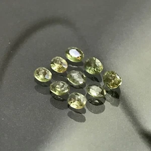 SAPPHIRE 9pcs Set 1.82ct Green Oval 3.6 to 4.2mm SI1 - VS Clarity Heated Songea - Imagen 1 de 12