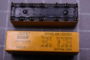 2 Stück Relais Nr657 SDS DS4E-ML-DC6V 4 Wechsler bipolar 1Spule - Bild 1 von 1