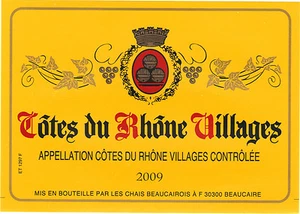 Etiqueta Vino - Costillas Del Rhône Pueblos - - Imagen 1 de 1