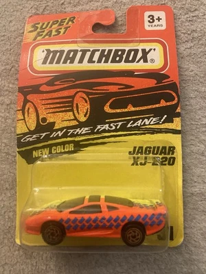 Matchbox Superfast Get In The Fast Lane (1993) Orange Jaguar XJ-220 Toy Car #31 - Image 1 of 2