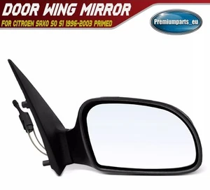 For Citroen Saxo 1996 2003 Right Hand Drivers Side Door Mirror ELECTRIC PRIMED - Picture 1 of 3