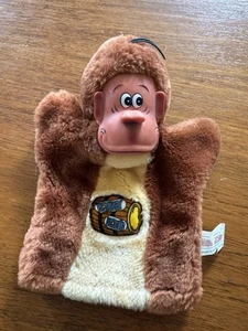 Donkey Kong Plush Puppet Stuffed Toy 7” 1982 Etone Nintendo Toy Figure Vintage - Picture 1 of 13