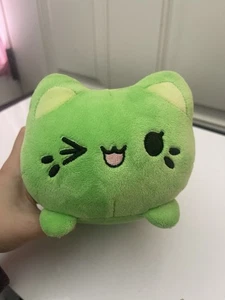 Aurora Tasty Peach Studios Meowchi Pistachio Green 7" Long Plush Stuffed Cat - Picture 1 of 9