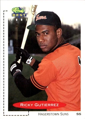 Ricky Gutierrez 1991 Classic Best #55 RC FREE SHIPPING AutographDen - Image 1 of 2