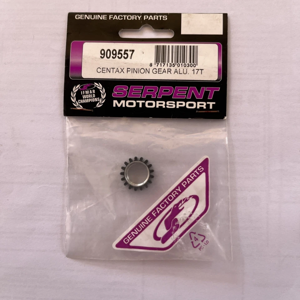 Serpent 909557 Centax Pinion Gear Alu 17t - Immagine 1 di 1