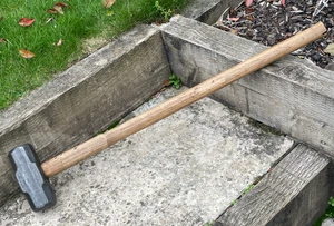 Vintage Double Faced 10 lb Sledge Hammer Blacksmiths Builder Demolition Tool - Picture 1 of 9
