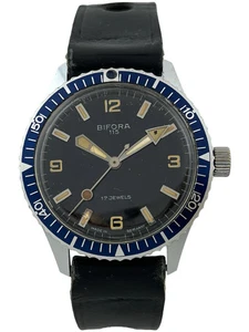 Herrenarmbanduhr Taucher Bifora 115 Skin Diver Handaufzug Kal. 115, funktioniert - Bild 1 von 5