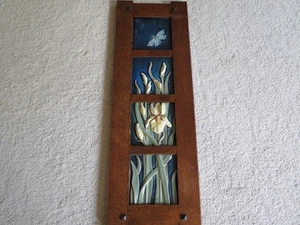 Rookwood Keramik Chesapeake Iris mit Butter gerahmten Fliesen Kunst 4er Set (2014) - Bild 1 von 14