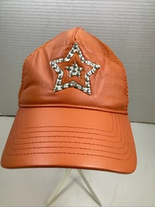 Wilsons Medio Cuero Máxima Gorra Gorra Ajustable Correa de Béisbol Talla Única ESTRELLA - Imagen 1 de 7
