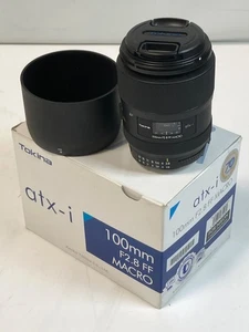 Tokina ATX-I 100mm F2.8 Full Frame Macro Lens For Nikon F-Mount Cameras - Picture 1 of 11