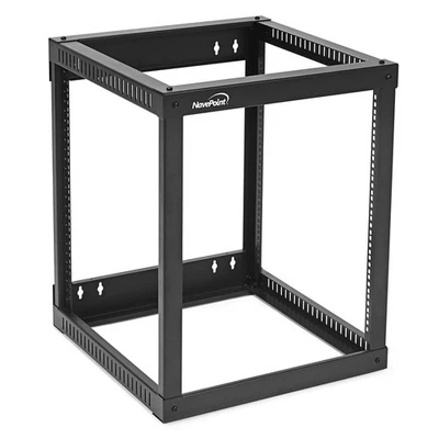 NavePoint 12U Side Load Wall Mount Network Rack, 21" Depth, Side Mount Equipment - Image 1 of 4