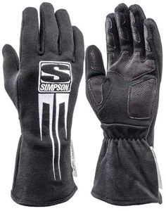 Guantes de conducción Simpson 20800XK Predator SFI 3,3/5 clasificación X grandes negros - Imagen 1 de 1