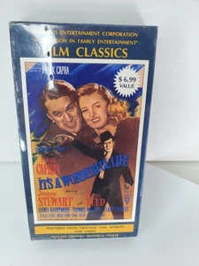 It's a Wonderful Life  NEW VHS 1990 Christmas Movie Film Classics Factory Sealed - Picture 1 of 3