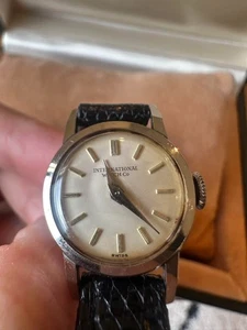IWC hand-wound watch white dial antique Vintage - Picture 1 of 10