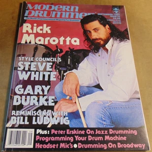 Modern Drummer Sept. 1987 Rick Marotta, Steve White, Gary Burke, Bill Ludwig - Picture 1 of 3