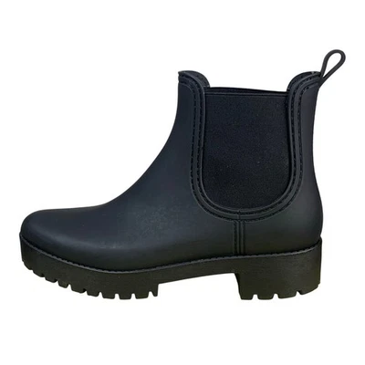 Botines Chelsea gruesos de goma negros con plataforma talla 11 suela  Foto 1 de 4