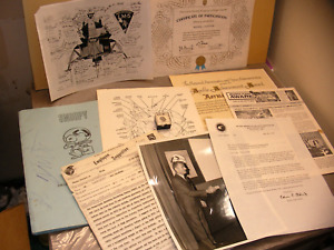 Silver Snoopy Award Package 1969 Buzz Aldrin Letter Certificates NASA Grumman