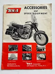 1956-1964 BSA Motorcycle Accessories and Speed Equipment Catalog - Picture 1 of 10