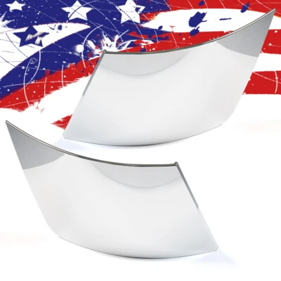 FIT FOR VOLVO VNL TRUCK 04-15 BUMPER EXTENSION CORNER CHROME TRIM SET PAIR USA - Imagem 1 de 4