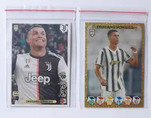 Panini FIFA 365 2021 dos pegatinas Cristiano Ronaldo Juventus (nueva edición) COMO NUEVO - Imagen 1 de 6
