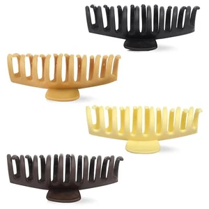 Garras de cabello extra grandes QITIMIR 4 piezas para mujer, cabello antideslizante acrílico plátano B23 - Imagen 1 de 8