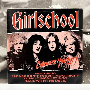 GIRLSCHOOL - CHEERS YOU LOT! LP VG+/EX+ 1989 UK 1st RAZOR RECORDS METALPM 127 - Bild 1 von 2