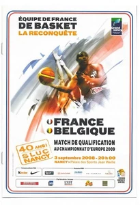 Programme match France - Belgique - 03/09/2008 (Basket) - Picture 1 of 2