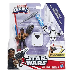 STAR WARS GALACTIC HEROES FINN (JAKKU) & FIRST ORDER STORMTROOPER POWER UP FIGUREN - Bild 1 von 2