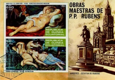 Hoja de recuerdo de Guinea Ecuatorial Rubens GQ73-102 Mi:GQ BL79 Foto 1 de 2