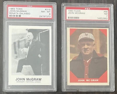 Tarjetas clasificadas antiguas de John McGraw High PSA Foto 1 de 4