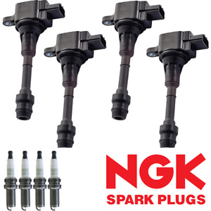 Ignition Coil & NGK Platinum Spark Plug For 2002-2006 Nissan Altima 2.5L UF350