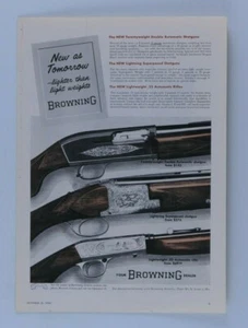 1956 BROWNING Vintage Shotgun & 22 Rifle-Superposed-Automatic Original Print Ad  - Picture 1 of 5