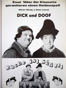Dick und Doof : Rache ist süß- Stan Laurel - Oliver Hardy - Werberatschlag - Bild 1 von 1