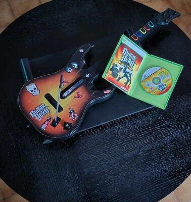 👻 Guitare Guitar Hero World Tour sans fil Bluetooth Xbox 360 compatible PC - Photo 1/4