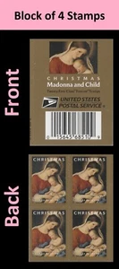 US 5940 Christmas Madonna & Child F label block 4 MNH 2024 - Picture 1 of 3