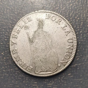 PERU CUZCO 4 REALES 1836 MBC KM 151 PLATA - Imagen 1 de 2
