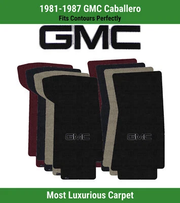 Lloyd Luxe Front Row Carpet Mats for 1981-1987 GMC Caballero w/Black GMC 1 Logo - Image 1 of 4