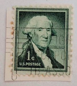 Francobollo Stati Uniti ~ George Washington ~ c.1954 ~ 1 ¢ francobollo verde - 17 - Foto 1 di 6