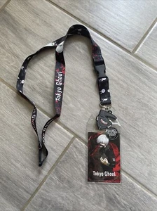 Tokyo Ghoul Ken Kaneki Lanyard ID Holder With Mask Rubber Charm And Sticker/b7 - Picture 1 of 3