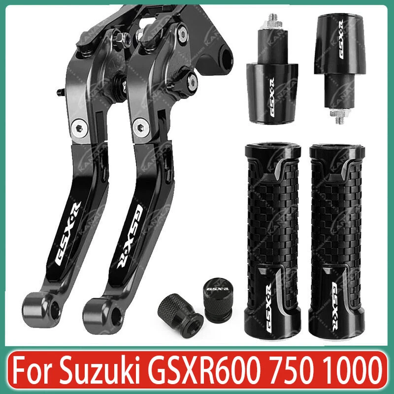 Motorcycle Brake Clutch Levers Grips Handle Sets For Suzuki GSXR600 750 1000 New - Image 1 of 1