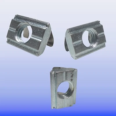 MARKENLOS Nutenstein mit Feder für Aluprofil 30 Nut 8 B Gewinde M4 Menge 10/20/50