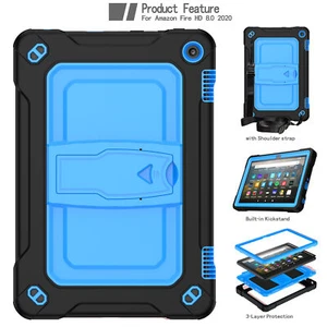 Case For Amazon Kindle Fire HD 8 /HD 8 Plus 2020 Contrast Color Heavy Duty Cover - Picture 1 of 72