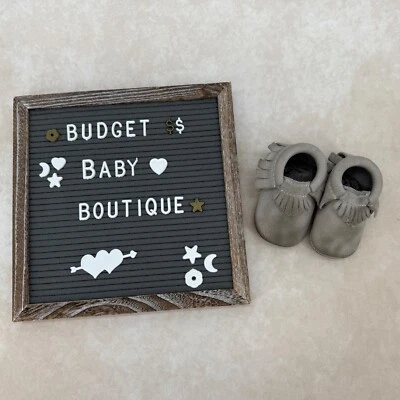 Mocasines con flecos grises recién recogidos talla 2 Foto 1 de 3