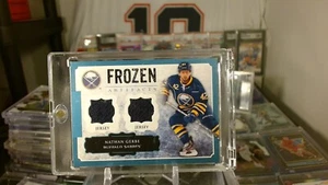 2013-14 UD Artifacts - Nathan Gerbe #FA-NG Frozen Artifacts Dual Game-Used MEM - Picture 1 of 2