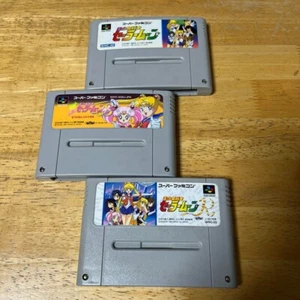 SYS66 Nintendo Super Famicom Sailor Moon R S 3Games SET ship free Japan - Picture 1 of 1
