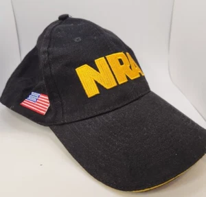 NRA Mütze Baseballkappe schwarz gelb verstellbar National Rifle Assoc. Amerikanische Flagge - Bild 1 von 3