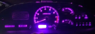 Nuevo kit de bombilla LED de racimo digital Hud rosa/púrpura para Nissan 240sx S13 1989-1994 Foto 1 de 2
