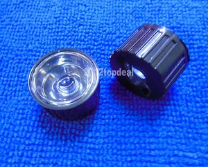 100pz Obiettivo Led 5 Gradi per LED Alta Potenza 1W 3W 5W con Supporto Nero 20mm - Foto 1 di 1
