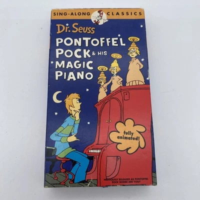 Dr. Seuss Pontoffel Pock & His Magic Piano VHS Video Tape Sing-Along — 第 1/4 张图片