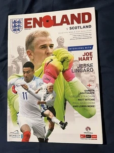 Official England Vs Scotland 2016 Football Programme World Cup 2018 Qualifier - Picture 1 of 2